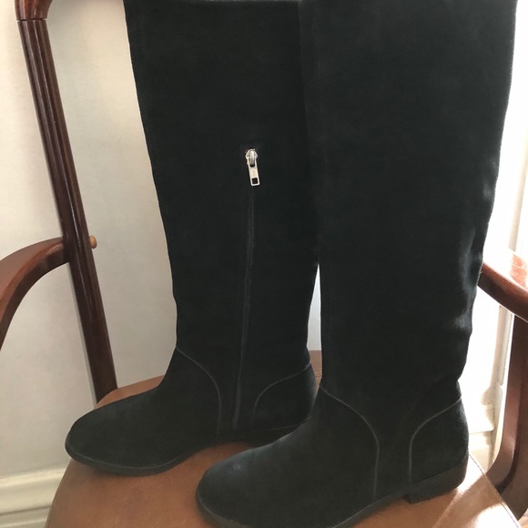 New UGG black suede riding boots sz 8 - Picture 12 of 12